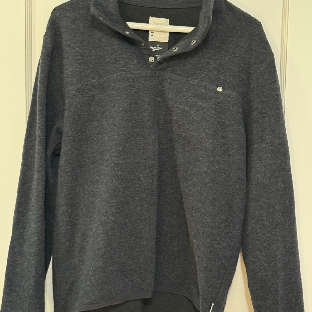 Vuori Men's Dark Gray Zip Up Sweater